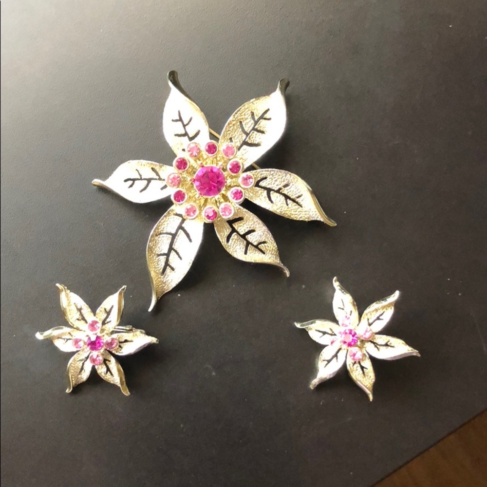 Vintage Sarah Coventry Pin and Earring Set